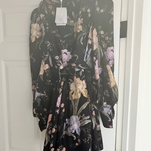 🖤SOLD🖤 ZIMMERMANN EDEN BELTED FLIP MINI DRESS IRIS SHERBET size 0 fits like 4US - Picture 10 of 16